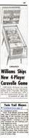 Image # 46426: Caravelle Billboard New Game Announcement 
(The Billboard, Feb-27-1961, pages 47 and 60)