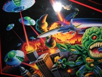 Image # 14734: Revenge From Mars Cabinet Detail