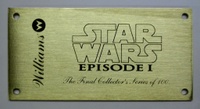 Image # 18133: Star Wars Episode I Collector's Series Plaque