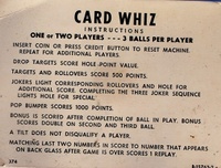 Image # 62722: Card Whiz Instruction Card - 3 Ball Play