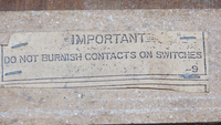 Image # 81861: Night Rider Inside Cabinet - Detail 
(Serial number ENR7388.)