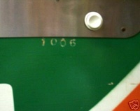 Image # 31450: Black Jack Serial Number 
(Serial number 1006.)