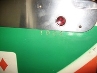 Image # 38734: Black Jack Serial Number 
(Serial number 1004.)