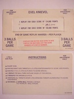Image # 26325: Evel Knievel Instruction Card