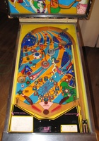 Image # 59676: Carnival Playfield 
(Two of the pop bumper caps do not match the ones shown in the manufacturer's flyer. Serial number 0400.)