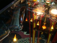 Image # 48811: Fire Action De Luxe Illuminated Playfield - Detail