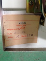 Image # 67285: Cha-Cha-Cha Inspection Date 
(Serial number 7656.)