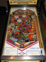 Image # 43140: T.K.O. Playfield 
(This game was photographed at Chicago's Pinball Expo 2009.)
