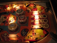 Image # 47016: Casanova Illuminated Upper Playfield 
(Serial number 64560.)