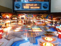 Image # 67613: Mach 2.0 Two Illuminated Playfield - Ball View 
(Serial number 000284.)