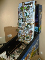 Image # 67619: Mach 2.0 Two Playfield in Service Position 
(Serial number 000284.)