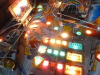 Image # 67616: Mach 2.0 Two Illuminated Playfield - Detail 
(Serial number 000284.)
