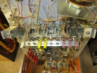 Image # 67083: Sinbad Split Drop Target Bank 
(The long drop target chassis has been configured to split the reset function between two reset coils.)
