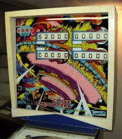 Image # 50004: Close Encounters of the Third Kind Sample Game - Backglass 
(Serial number 01081 S.)