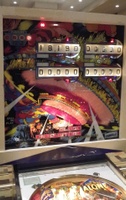 Image # 54331: Close Encounters of the Third Kind Sample Game - Illuminated Backglass 
(Photographed at Chicago Pinball Expo 2012. Serial number 01104 S.)
