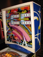 Image # 54333: Close Encounters of the Third Kind Sample Game - Backbox - Right 
(Photographed at Chicago Pinball Expo 2012. Serial number 01104 S.)
