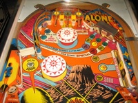 Image # 55540: Close Encounters of the Third Kind Prototype Game - Upper Playfield 
(This game has no serial number.)