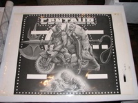Image # 70445: Centaur Original Backglass Artwork 
(Artist is Paul Faris.Acrylic on illustration board.Dimensions: same size as production backglass.)