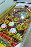 Image # 58535: Solar Ride Sample Game - Playfield - Downfield View 
(Serial number 01002 S.)