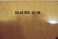 Image # 74774: Solar Ride NOS Playfield - Model Number