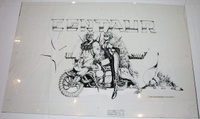 Image # 70440: Centaur II Pre-Production Backglass Artwork 
(Artist is Paul Faris.)