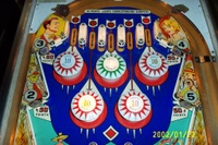 Image # 19285: Ice Show Upper Playfield 
(The green bumper cap is not original to this game.)