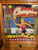 Image # 75299: Champion Backglass 
(Serial number 45827.)