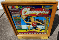 Image # 75304: Champion Backglass 
(Serial number 45827.)