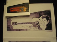 Image # 23854: Elvis� Original Cabinet Artwork 
(Photographed at Chicago Pinball Expo 2004.)
