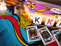 Image # 79704: Joker Poker Sample Game - Illuminated Playfield - Detail 
(Serial number 01044 S.)