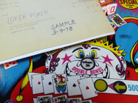 Image # 79716: Joker Poker Sample Game - Schematic Date 
(From the game with serial number 01044 S.)