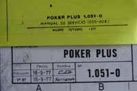 Image # 33372: Poker Plus Schematic and Manual Showing Dates