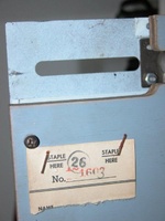 Image # 49546: Aces Top Playfield Serial Number 
(Playfield serial number tag possibly indicates 1603.)
