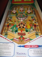 Image # 60422: King of Diamonds Gottlieb Licensing Prototype - Playfield 
(This game was hand-built and presented to Gottlieb in request for a license. )