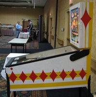 Image # 34670: King of Diamonds Stern Prototype - Cabinet - Right 
(Photographed at Chicago Pinball Expo 2006.)