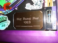 Image # 43276: Big Bang Bar Prototype - Serial Number Plaque 
(Serial number 013.)