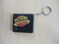 Image # 83628: Big Bang Bar Talking Key Chain 
(Purchased at launch kick-off party June 2007 at Illinois Pin Ball at Gene Cunningham's warehouse in Bloomington, Illinois.)