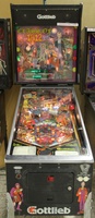 Image # 56661: Class of 1812 Cabinet - Front View 
(The large hand in the upper right corner of the playfield appears to be an after-factory replacement of a differnt style than factory-produced. )