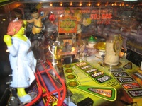 Image # 37804: Shrek� Sample Game - Left Playfield - Detail 
(Serial number E 216298.)