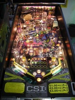Image # 38839: CSI Prototype - Illuminated Playfield 
(Serial number 221380.)