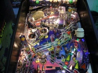 Image # 38841: CSI Prototype - Illuminated Upper Playfield 
(Serial number 221380.)