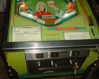 Image # 61908: College Queens Sample Game - Card Holder 
(Light green card holder. Serial number '1018 S'.)