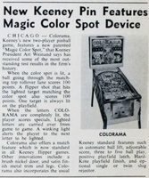 Image # 59851: Colorama Billboard New Game Announcement 
(The Billboard, Jan-4-1964, page 30)