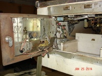Image # 59861: Colorama Inside Front Door 
(The coin mechanisms have been removed from the two saddles.)