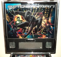 Image # 47795: Spider-Man� (Black Suited) Backbox - Front 
(Serial number 214536.)