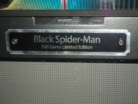 Image # 47796: Spider-Man� (Black Suited) Limited Edition Plaque 
(Serial number 214536.)