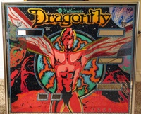 Image # 66639: Cosmic Gunfight Original 'Dragonfly' Backglass