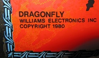 Image # 66641: Cosmic Gunfight Original 'Dragonfly' Backglass - Date