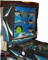 Image # 20511: Cosmos Early Production German Game 
(This is the black cabinet version, depicted in the flyer. This German version is serial number 1043, the 43rd game produced.)