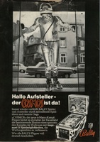 Image # 22560: Cosmos German Ad 
(From the German trade magazine M�nzautomat, May 1969.)